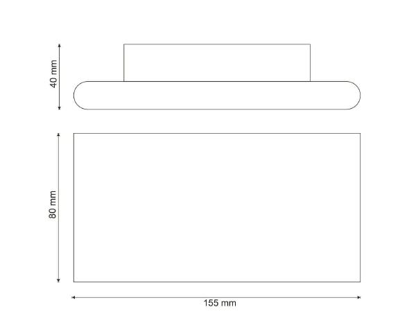 Настенное бра Aero AERO W204 bianco LED