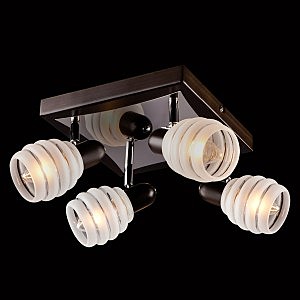 Потолочная люстра 72804 72803/4 хром/венге