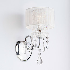 Настенное бра 2045 2045/1 хром/белый