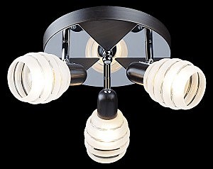 Потолочная люстра 72804 72803/3 хром/венге