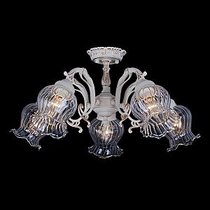 Потолочная люстра 9550 9550/5 белый с золотом