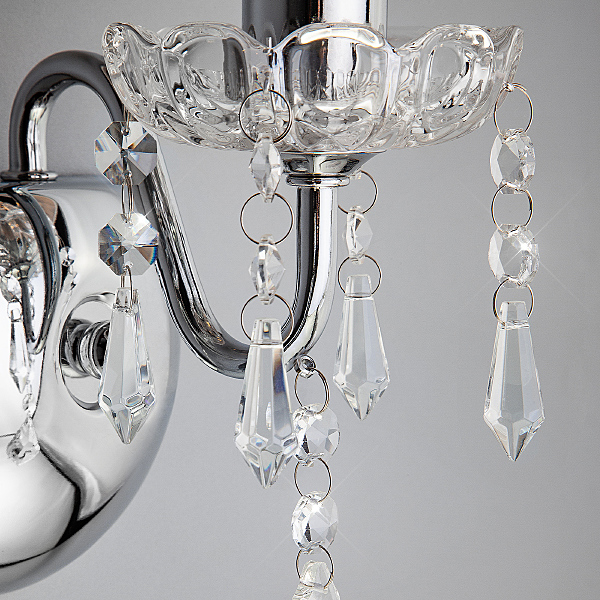 Настенное бра Allata 2045/1 хром/черный