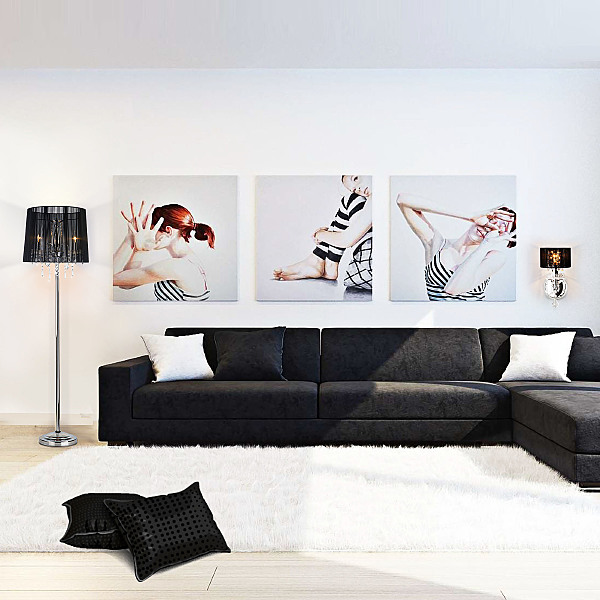 Настенное бра Allata 2045/1 хром/черный