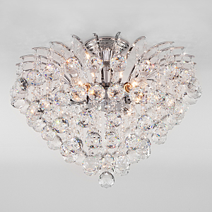 Потолочная люстра Ostiniya 3299/6 хром/прозрачный хрусталь Strotskis