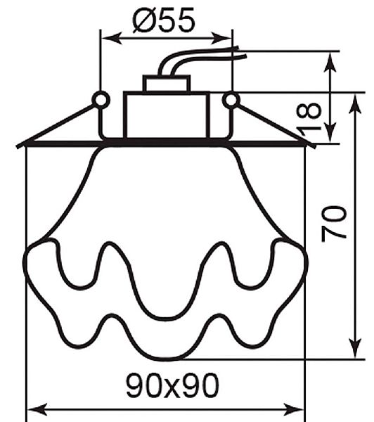 Встраиваемый светильник Feron 18491