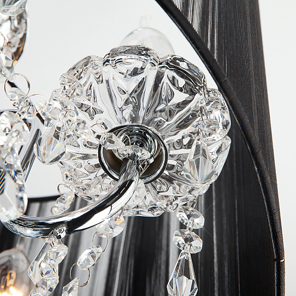 Подвесная люстра Allata 2045/5 хром/черный