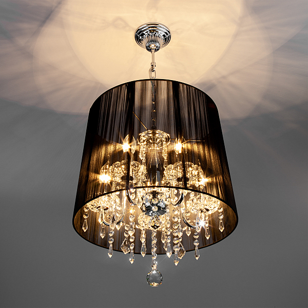 Подвесная люстра Allata 2045/5 хром/черный