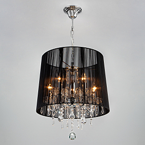 Подвесная люстра Allata 2045/5 хром/черный