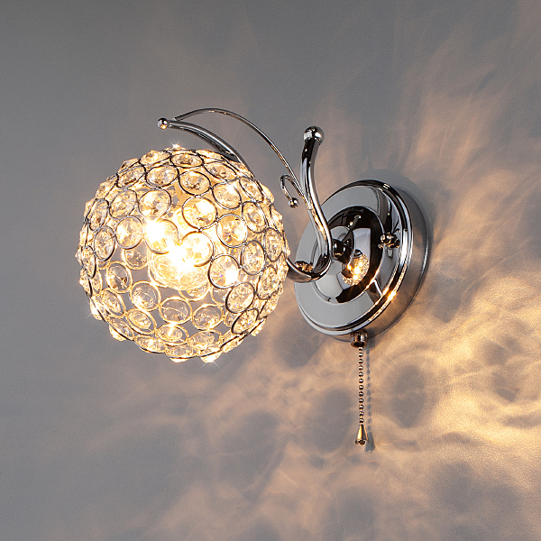 Настенное бра Mirage 7777/1 хром