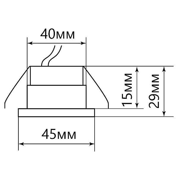Встраиваемый светильник LN003 28774