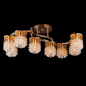 Потолочная люстра 3222 3222/8 золото Strotskis