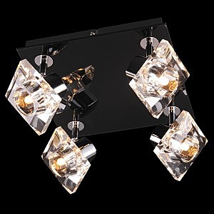 Светильник спот 25331 25331/4 хром/черный