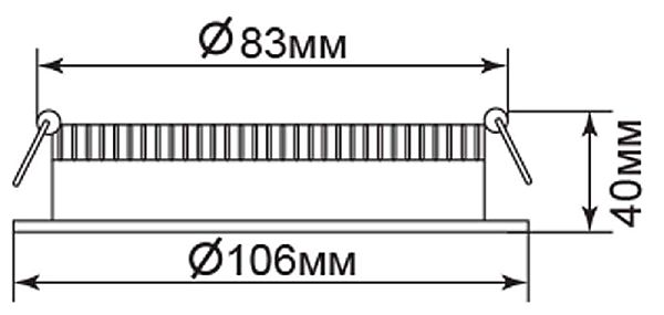 Встраиваемый светильник Feron 28658