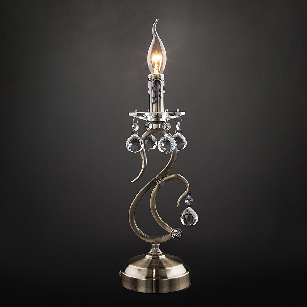 Настольная лампа Ernin 12505/1T античная бронза Strotskis