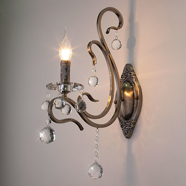 Настенное бра Ernin 12505/1 античная бронза Strotskis