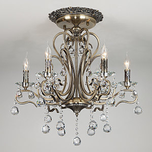 Потолочная люстра Ernin 12505/6 античная бронза Strotskis