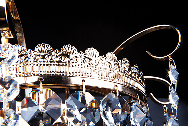 Настенное бра 3109 3109/1 золото/прозрачный хрусталь Strotskis