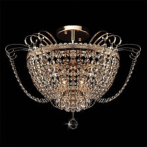Потолочная люстра 3109 3109/9 золото/прозрачный хрусталь Strotskis