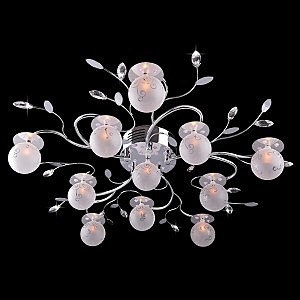 Потолочная люстра 4845 4845/11 хром/синий+красный+фиолетовый