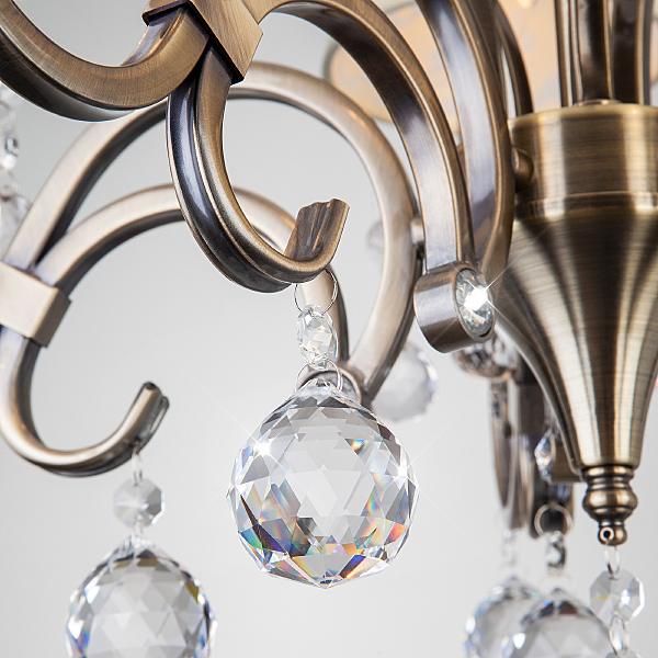 Подвесная люстра Eileen 1448/5 античная бронза Strotskis