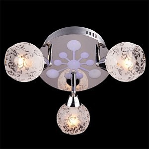 Потолочная люстра 1962 1962/3 хром/синий +красный+фиолетовый