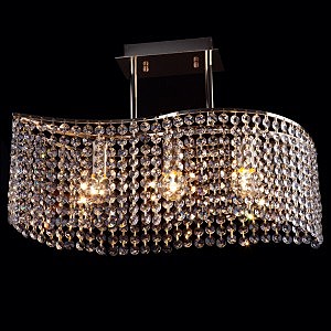 Потолочная люстра 3223 3223/3 золото/прозрачный хрусталь