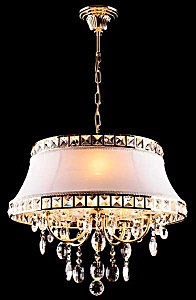 Подвесная люстра 3271 3271/5 золото/белый Strotskis