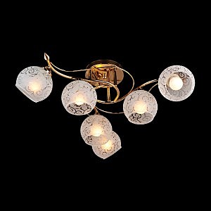 Потолочная люстра 9633 9633/6 золото/белый