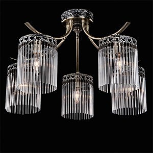 Потолочная люстра 22822 22822/5 античная бронза