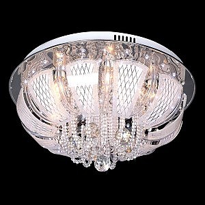 Потолочная люстра 5559 5559/6 хром/синий+красный+фиолетовый