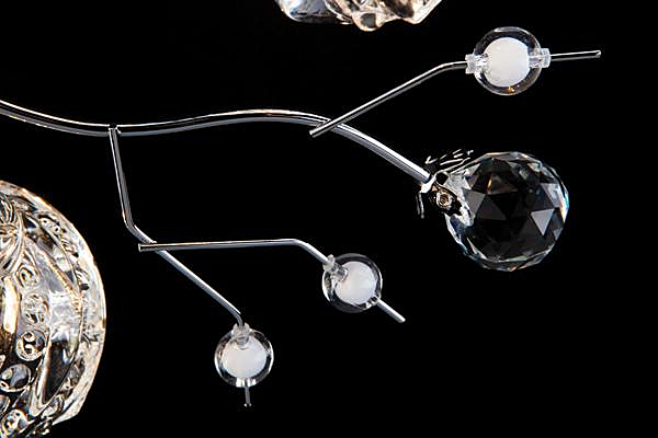 Потолочная люстра 85030 85030/6 хром/синий+красный+фиолетовый