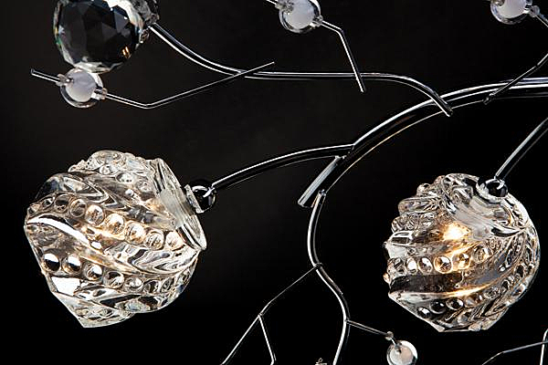 Потолочная люстра 85030 85030/6 хром/синий+красный+фиолетовый