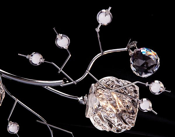 Потолочная люстра 85030 85030/9 хром/синий+красный+фиолетовый