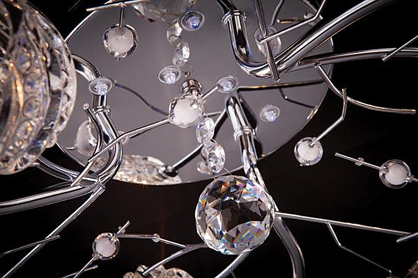 Потолочная люстра 85030 85030/9 хром/синий+красный+фиолетовый