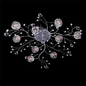 Потолочная люстра 85030 85030/9 хром/синий+красный+фиолетовый