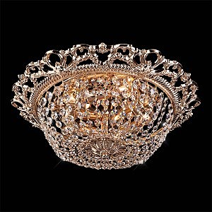 Потолочная люстра 3298 3298/5 золото/прозрачный хрусталь Strotskis