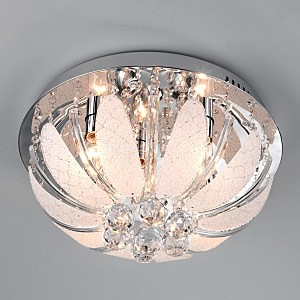 Потолочная люстра 5570 5570/5 хром/синий+красный+фиолетовый