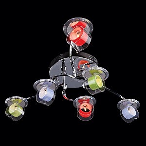 Потолочная люстра 0174 0174/6 хром/белый