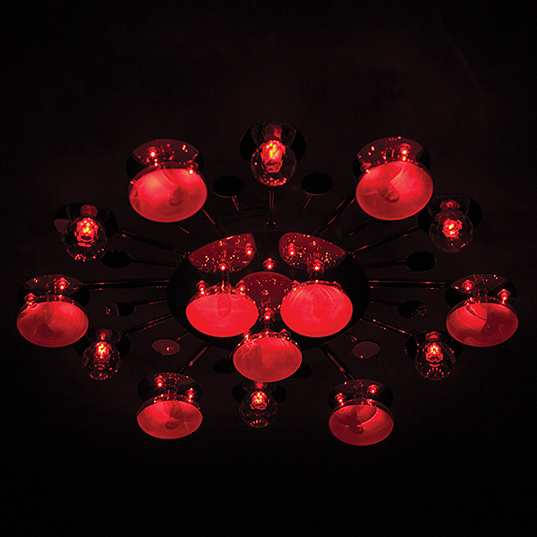 Потолочная люстра 5495 5495/9 хром/синий+красный+фиолетовый