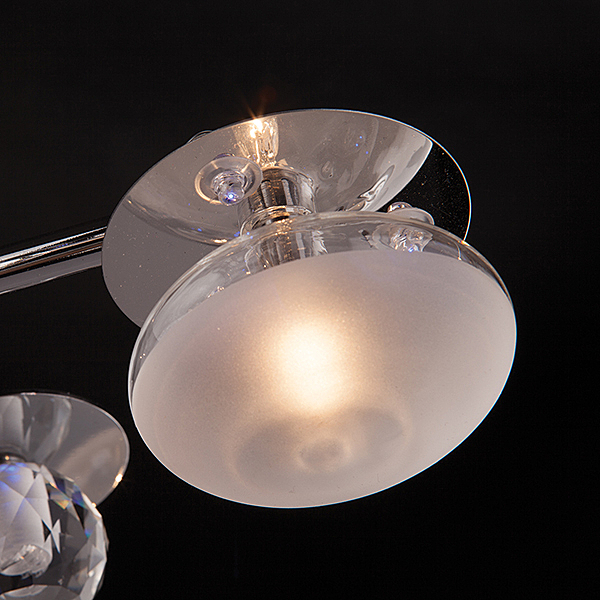 Потолочная люстра 5495 5495/15 хром/синий+красный+фиолетовый