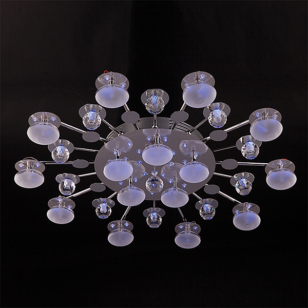 Потолочная люстра 5495 5495/15 хром/синий+красный+фиолетовый