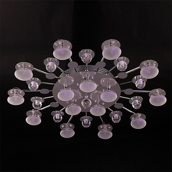 Потолочная люстра 5495 5495/15 хром/синий+красный+фиолетовый