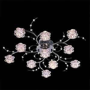 Потолочная люстра 4836 4836/11 хром/синий+красный+фиолетовый