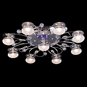 Потолочная люстра 5320 5320/9 хром/синий+красный+фиолетовый