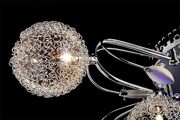 Потолочная люстра 5318 5318/11 хром/синий+красный+фиолетовый