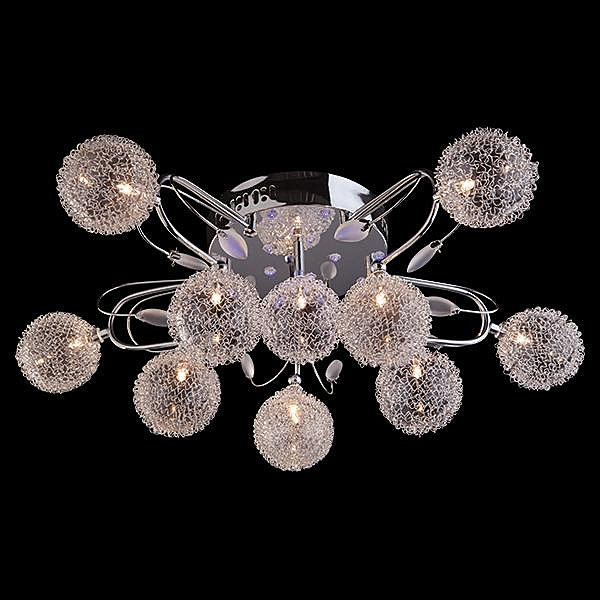 Потолочная люстра 5318 5318/11 хром/синий+красный+фиолетовый