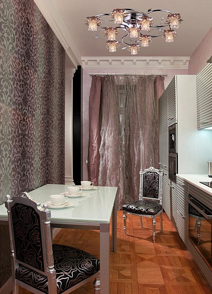 Потолочная люстра 4889 4899/10 хром/синий+красный+фиолетовый