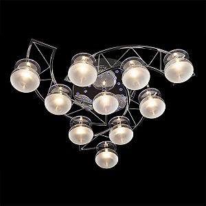 Потолочная люстра 4995 4995/10 хром/синий+красный+фиолетовый