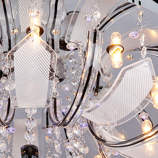 Потолочная люстра 5442 5442/10 хром/синий+красный+фиолетовый(G9)