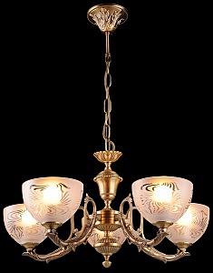 Подвесная люстра 29719 29719/5 античная бронза